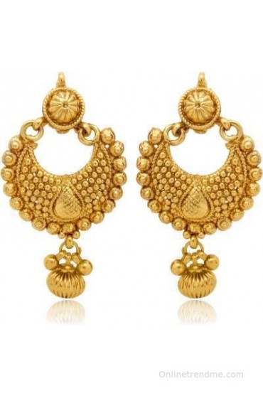 Donna Ethnic Diya K Crystal Alloy Chandbali Earring